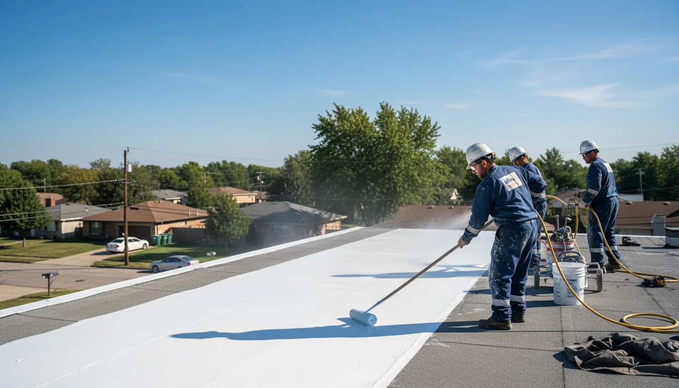 Commercial roof coating in Atwater, OH near me